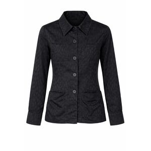 J.Crew Textured Black Button Front Shirt Jacket Size M